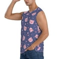 thumbnail image 3 of Fotbe Men's Cute Pig Print Men's Sleeveless Muscle Tank Tops Casual T-Shirts for Gym Workout Beach-Small, 3 of 8