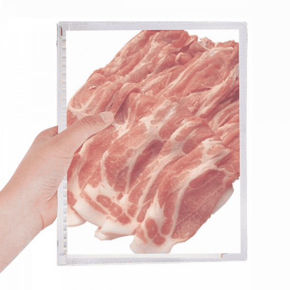 steak roll raw meat food texture notebook loose diary refillable journal statiry