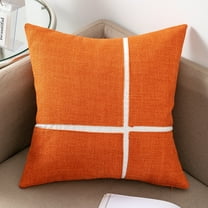 Decorative Throw Pillow for Sofa Bed Chair, Modern Textured Accent Cushion with Geometric Cross Design for Refined Home Styling