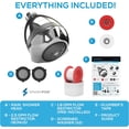 thumbnail image 3 of SparkPod High Pressure Shower Head, Rain, Massage & Pulsating Modes, Wall Mount Showerhead (Polished Chrome), 3 of 8