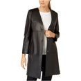thumbnail image 2 of Chaqueta de cuero MaxMara Delis para mujer negro 8, 2 of 2