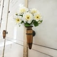 thumbnail image 3 of 11-inch Artificial Silk White Dahlia Cemetery Pick, for Indoor/Outdoor Use, by Mainstays, 3 of 8