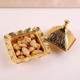 thumbnail image 3 of IFANLANDOR Fruit Container With Lid Golden Metal Food Presentation For Restaurant Use 1Pcs, 3 of 8