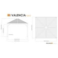 thumbnail image 6 of Sojag Valencia 12 x 12 x 10 ft Brown Gazebo, 6 of 10