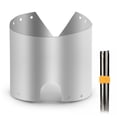 thumbnail image 3 of Ultralight Titanium Camping Stove Wind Shield Windproof Plate Wind Screen Block 15cm, 3 of 5