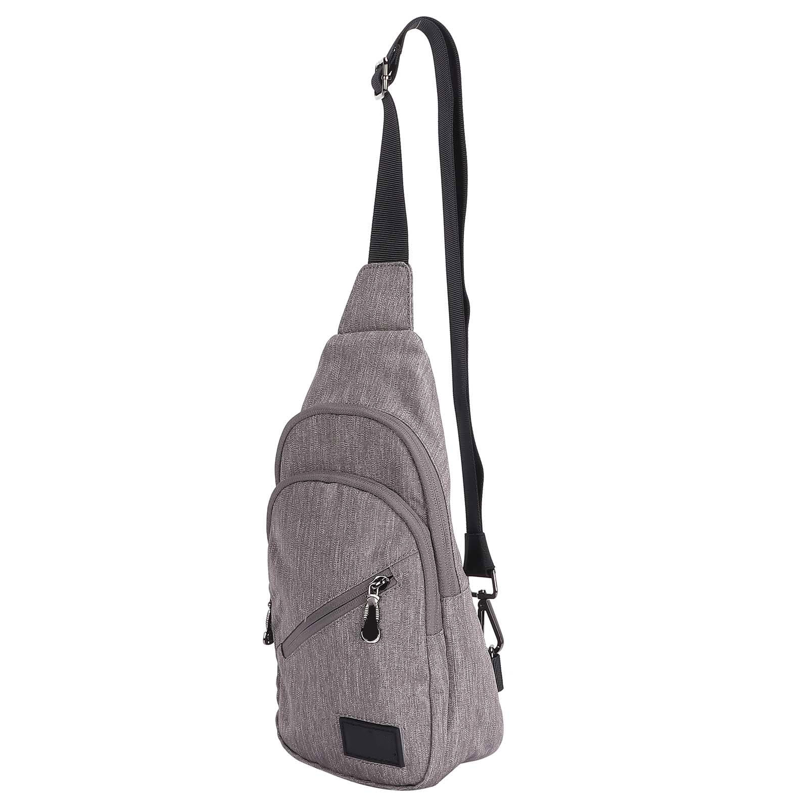 Grey sling bag sale