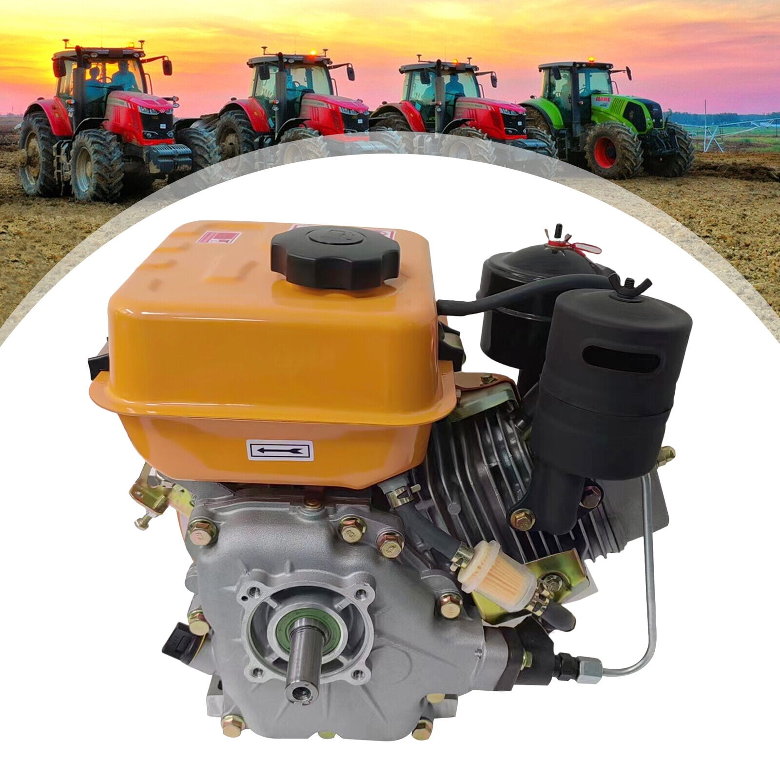 Diesel Engine 196cc Air Cooled Horizontal Single Cylinder Engine  2.2KW