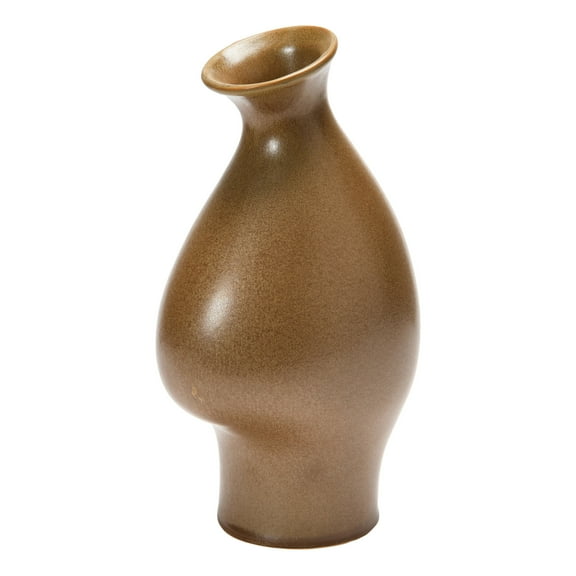 Bloomingville Stoneware Organic Shaped Vase, Speckled Reactive Glaze