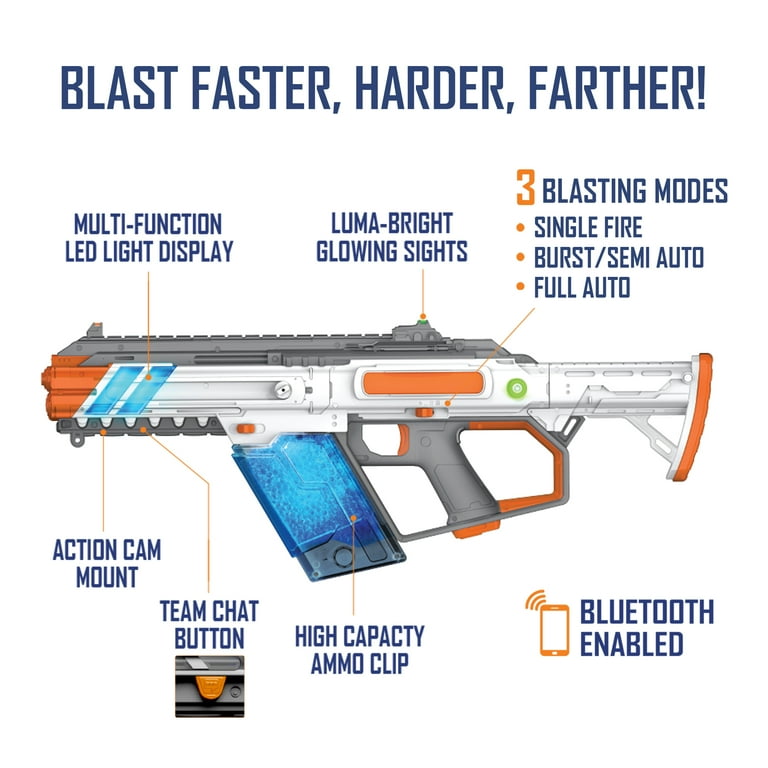 Faction Havoc Gel Bead Blaster Gun with Smart Beacon, 10,500 Gel