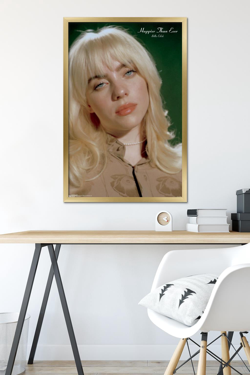 Billie Eilish - Headshot Wall Poster, 22.375" x 34" Framed