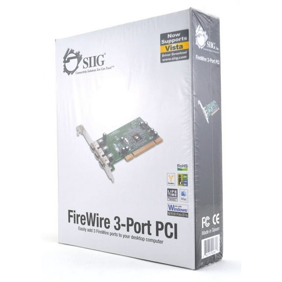 SIIG 3 Port PCI Firewire Adapter Card NN-400012