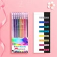 thumbnail image 4 of Glitter Gel Ink Pens, Metallic Color Pens, Spark Your Creativity with Every Color of the Rainbow (8 Colors Capped Glitter Gel Pens) 0.4x6.2", 4 of 7