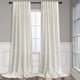 thumbnail image 1 of Cortinas Pitalk de lino natural con lengüeta trasera de 213 cm de largo, color rojo claro, 1 of 8
