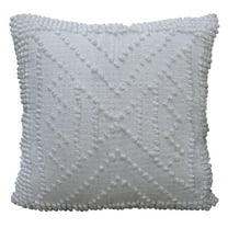 Decorative 18"x18" Outdoor Pillow for couch (White)