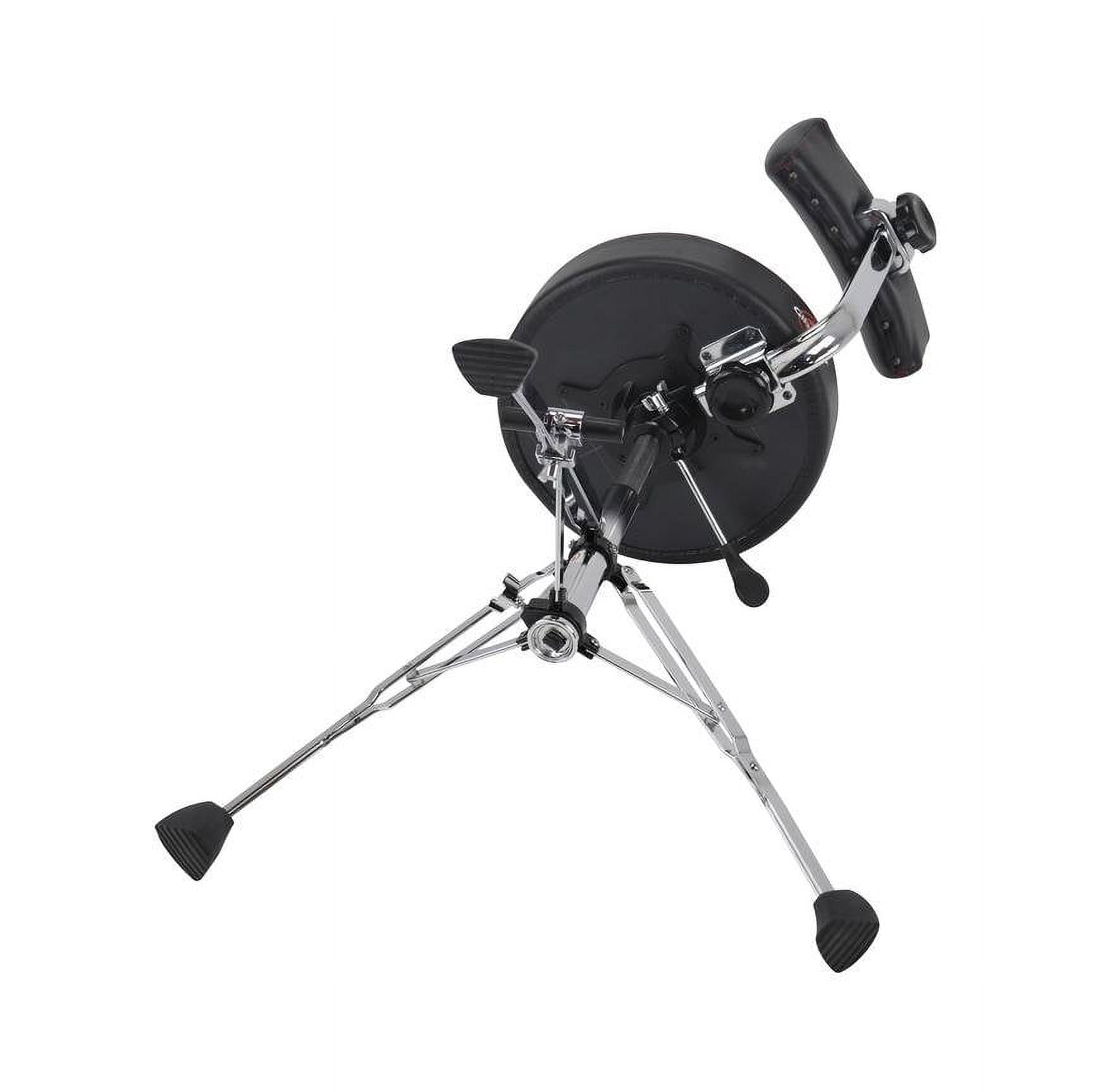 Gibraltar Tall Hydraulic 15 Round Stool w/ Backrest & Footrest - 9608HRTB