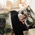 thumbnail image 5 of Manfei Winter Bear 7-Piece Twin Bedding,Wild Woodland Print Bedding Comforter Set,Green,Black Reversible, 5 of 7