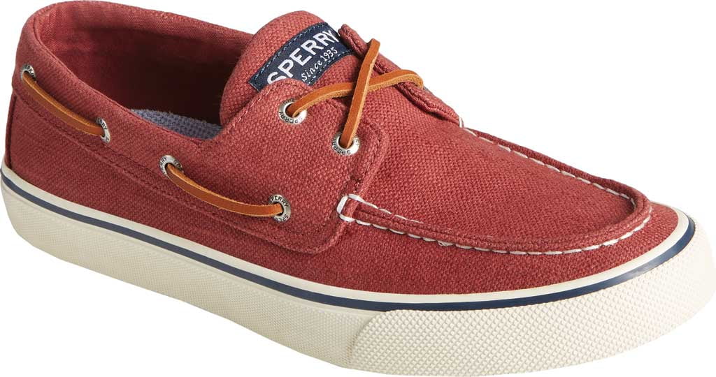 Baja Linen Boat Shoe Red Linen 
