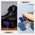 thumbnail image 3 of CRILSTYLEO 2Pcs Roller Skate Toe Stoppers Assorted Color Durable Brake Replacement for Skate Use, 3 of 8