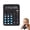Black, variant on Oulastool Baby Teething Toy for 3-6 month 6-12 Months, Calculator Shape Food Grade Silicone Baby Chew BPA Free Toys - Blue