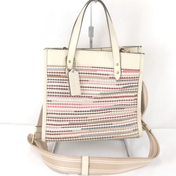 Pre-Owned COACH Field Tote 2-way Shoulder Bag M2080-C3860 Leather Multicolor Women's