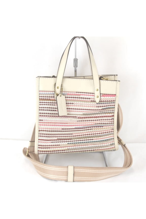 Pre-Owned COACH Field Tote 2-way Shoulder Bag M2080-C3860 Leather Multicolor Women's