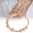 thumbnail image 2 of Anillo De Ansiedad Para Mujer, Anillo De Dedo Con Cuentas, Regalo Para Amigos Y Familiares Minnieouse AP007447-06, 2 of 5
