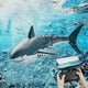 thumbnail image 1 of 4DRC S6 Bionic Remote Control Shark Spray Water Toy with Camera Electric Megalodon RC Toy, 2 Batteries, 1 of 5