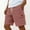 (Casual 15)Pink, variant on DayScoop Mens Summer Shorts Casual Bottoms Solid Color Pocket Bandage Elastic Waist Fashionable Cargo Loose Short Pants
