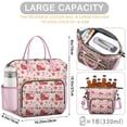 thumbnail image 5 of Pink Christmas Red Truck and Snowman Pattern Womens Lunch Box for Work,Insulated Large Lunch Bag for Tween and Teen,Loncheras Para Mujer,Leakproof Adult Lunch Bag for Work,Beach,Travel,Picnic,Camping, 5 of 7