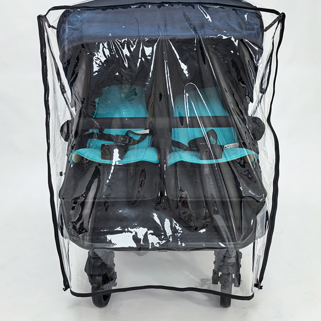 AOOOWER Strollers Rain Sleeve Water Proofing EVA Breathable Equipped Rear Pocket