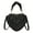 Black, variant on Heart Shape Satchel Crossbody Purse for women Zip Around Shoulder Bag Vegan Leather Handbags
