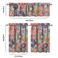 thumbnail image 6 of Vintage Country Curtains 36 Inch - 3 Panel Rustic Bloom Set with Bohemian Wildflowers, Rod Pocket Kitchen Window Drapes for Farmhouse Style, 6 of 6