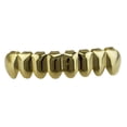 thumbnail image 5 of Parrillas de boca / inferior Hip-Hop de 18 quilates Unisex Doradas - Dorado - Parrillas inferiores Hugo Parrillas Dientes Colmillos, 5 of 5