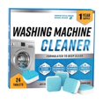 thumbnail image 1 of Washing Machine Cleaner Descaler 24 Pack Deep Cleaning Tablets for He Front & Top Load Washer Septic Clean Inside Drum and Laundry Tub Seal, 1 of 5