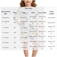 thumbnail image 2 of Lumosvexa Kids Girls Sleepwear Outfit Sets Short Sleeve and Elastic Waist Shorts Summer Cotton Comfort Clothes 2 Piece White Size 6, 2 of 5