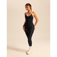 thumbnail image 6 of PISONIC Women 2 Piece Workout Sets V Neck Halter Tank Matching Twist Waist Leggings Yoga Pilates Outfits, 6 of 6