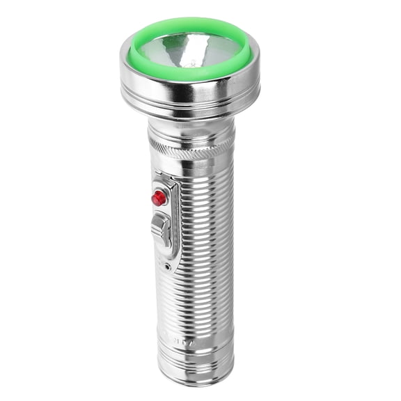 Old Fashioned Flashlight Tungsten Wire Lamp Objects Prop Silver