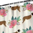 thumbnail image 3 of Saint Bernard Dog Breed and Flower Floral Shower Curtain 36"x72" ,Bathroom Decorative Shower Curtains Set with 12 Hooks,Modern Waterproof Washable Shower Curtain, 3 of 6