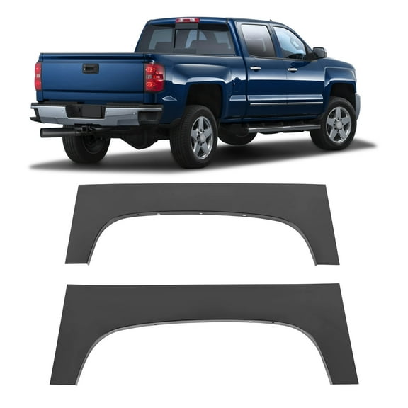 KOJEM Truck Bed Wheel Arch Repair Panel Fit for 2007-2014 Chevy Chevrolet Silverado 1500 2500HD 3500HD Wheel Arch Patch Quarter Panels Electrophoresis Steel