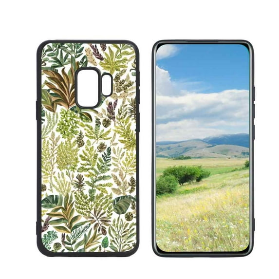 Botanical-magical-forest-nature-6 Phone Case, Degined for Samsung Galaxy S9 Case Men Women, Flexible Silicone Shockproof Case for Samsung Galaxy S9