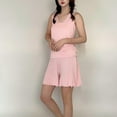 thumbnail image 4 of Ohufall Summer Pajama Sets For Women Sleeveless Modal Top With Short Pants Two Piece Lounge Outfit Cozy Soft Sleepwear Pajamas, 4 of 8