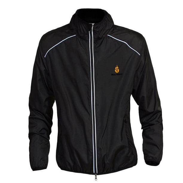 Chaqueta de impermeable a prueba unisex Ropa de para proteger reflectante Negro