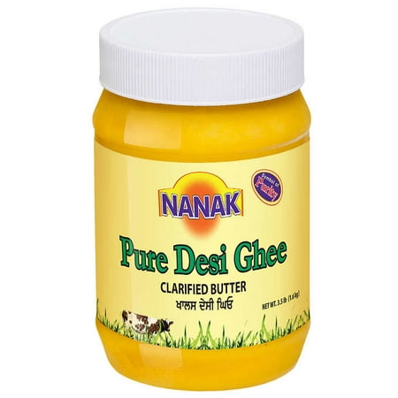 Nanak Pure Desi Ghee Clarified Butter, 3.5 lbs (Best Desi Ghee India)