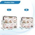 thumbnail image 4 of FORMRS 15-15.6 inch Laptop Sleeve Case Soft Carrying Quilted Computer Bag Cover, Red Nordic Christmas House, 4 of 7