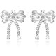 thumbnail image 1 of Pendientes para mujer con diamantes de imitación y cadena de cristal brillante, pendientes de borla para el día de San Valentín, pendientes de tuerca, joyería en forma de lágrima, regalo para ella, 1 of 4