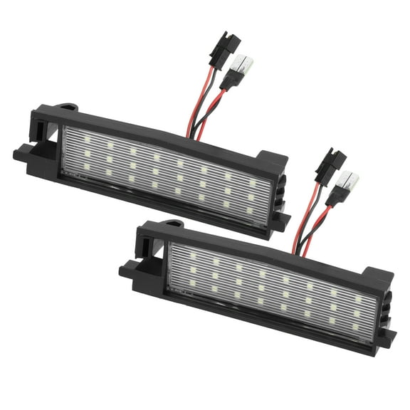 Unique Bargains 2 Pcs LED License Plate Light LED License Plate Light Tag Lamp for Toyota RAV4 2006-2012 No.8127142070