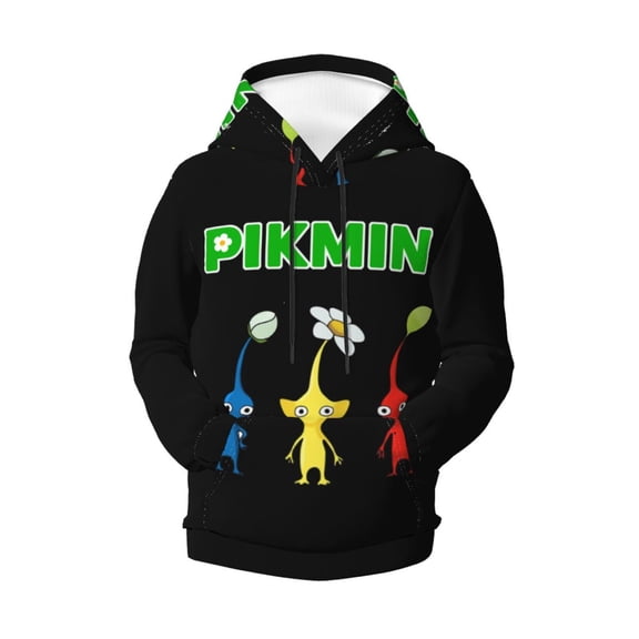 Boys Girls Pikmin Pullover Hoodies 3D Print Novelty Colorful Kids Hoodie Sweatshirts with Pocket