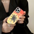thumbnail image 2 of Cute Coconut Palm Laser Phone Case For apple iPhone 14 12 11 13 Pro Max Matte Silicone Protective Cases Dual Layer Printed Cover, 2 of 6