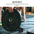 thumbnail image 3 of UPOUART 2pcs Cap Weights Plates Black Rubber Precise Weight Distribution Fitness Enthusiasts Workout, 3 of 7