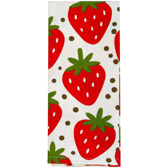 Celebrate Everyday Strawberry Kitchen Towel